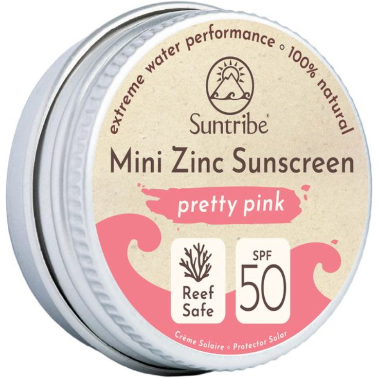 2026 Suntribe Organic Mineral Mini Zinc Tin SPF 50 STZTM - Pretty Pink